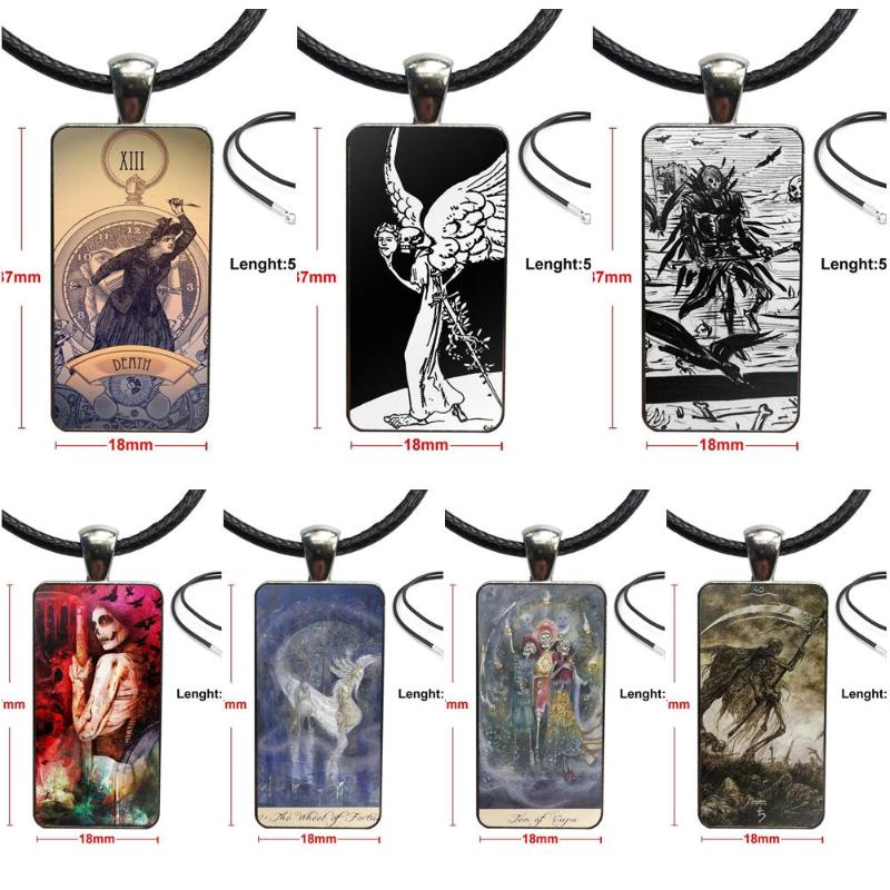 For Women Girls Vintage Jewelry Steel Color Glass Cabochon Choker Pendant Long Rectangle Necklace Tarot Cards Death
For Women Girls Vintage Jewelry Steel Color Glass Cabochon Choker Pendant Long Rectangle Necklace Tarot Cards Death