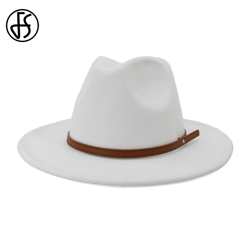 FS Women Wool Felt Hats White Wide Brim Fedoras for Wedding Party Hats Men Fedora Hat Trilby Jazz Caps
FS Women Wool Felt Hats White Wide Brim Fedoras for Wedding Party Hats Men Fedora Hat Trilby Jazz Caps