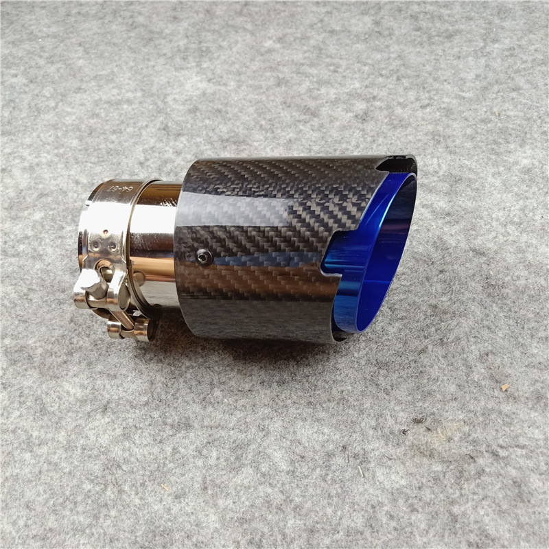 51 54 57 60 63mm Universal Carbon Exhaust Tips Blue Fairy Style For Akrapovic Top Quality End Nozzles Pipes
51 54 57 60 63mm Universal Carbon Exhaust Tips Blue Fairy Style For Akrapovic Top Quality End Nozzles Pipes