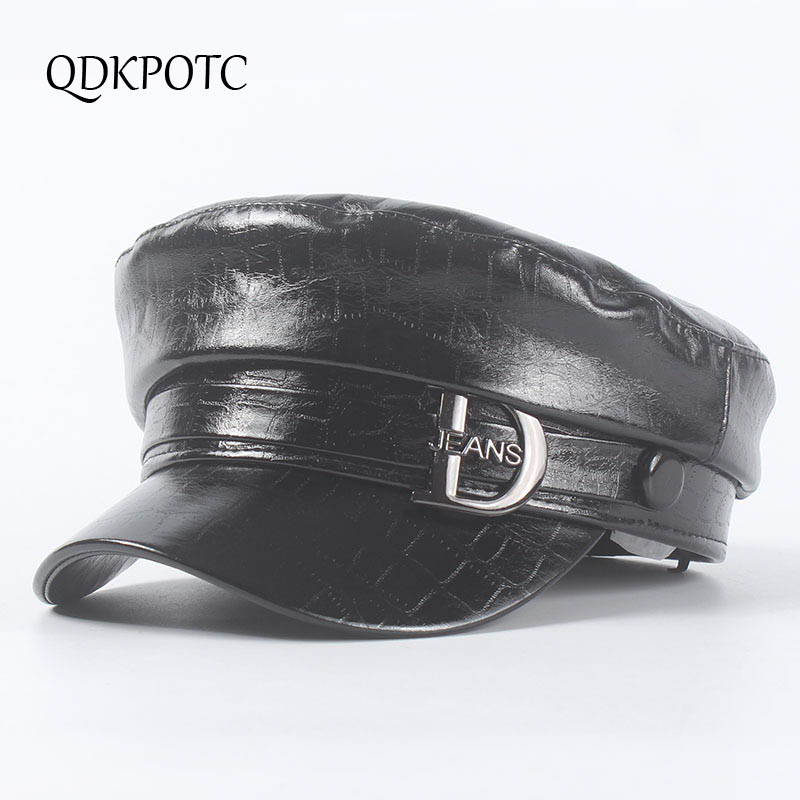 QDKPOTC 2020 New Men Women Hat Fashion PU Hats European American Style Female Flat Cap Leisure Travel Black Caps
QDKPOTC 2020 New Men Women Hat Fashion PU Hats European American Style Female Flat Cap Leisure Travel Black Caps