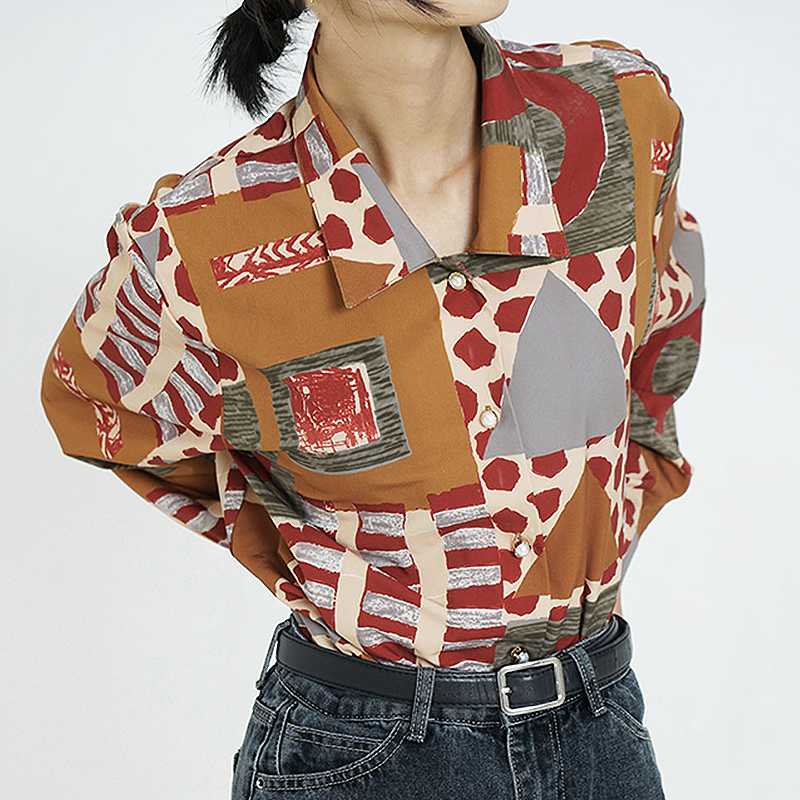 Streetwear Fashion Women Blouse Shirt High Street Vintage Printing Loose Shirts Women Full Sleeve Autumn Ladies Clothes SL300, Multi
Streetwear Fashion Women Blouse Shirt High Street Vintage Printing Loose Shirts Women Full Sleeve Autumn Ladies Clothes SL300, Multi