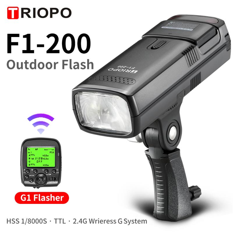 TRIOPO F1-200 Outdoor Pocket Flash Light 2.4GL HSS 1/8000s Double Head 200Ws with Lithium Battery Flash
TRIOPO F1-200 Outdoor Pocket Flash Light 2.4GL HSS 1/8000s Double Head 200Ws with Lithium Battery Flash