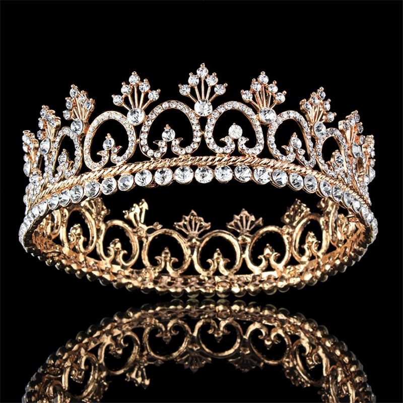 Round Queen King Crown Bridal Wedding Hair Jewelry Prom Tiaras and Crowns Bride Headdress Wedding Hair accessories
Round Queen King Crown Bridal Wedding Hair Jewelry Prom Tiaras and Crowns Bride Headdress Wedding Hair accessories