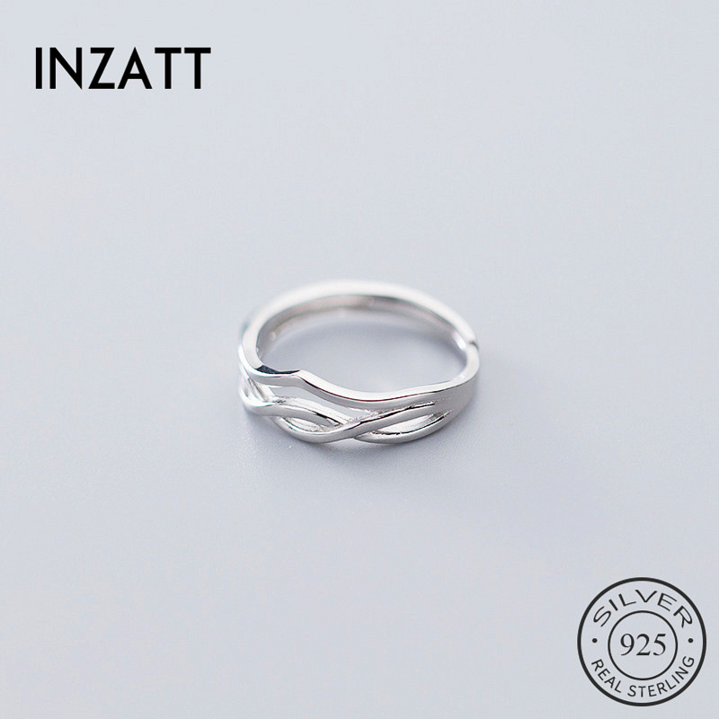 INZAReal 925 Sterling Silver Minimalist Wave Adjustable Ring For Fashion Woman Party Fine Jewelry Cute Accessories GIft
INZAReal 925 Sterling Silver Minimalist Wave Adjustable Ring For Fashion Woman Party Fine Jewelry Cute Accessories GIft