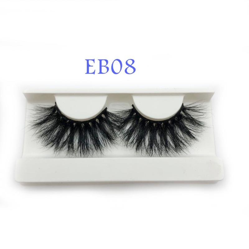 False Eyelashes Buzzme 3D Mink 25mm Lashes Luxury Hand Made Medium Volume Cruelty Free