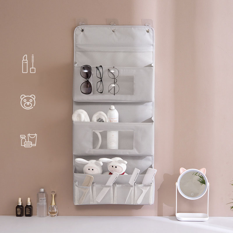 Wall Hanging Storage Bag Simple Laundry Bag Paste Barrel Underwear Socks Space-saving Office Bathroom Sundries Container Supply, Beige s 
Wall Hanging Storage Bag Simple Laundry Bag Paste Barrel Underwear Socks Space-saving Office Bathroom Sundries Container Supply, Beige s