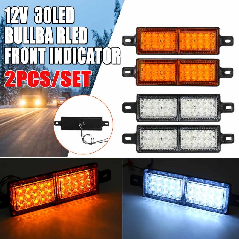 2pcs 30 LEDs Front Position Indicator Park Light Truck Trailer Side Marker Lamp White, As pic
2pcs 30 LEDs Front Position Indicator Park Light Truck Trailer Side Marker Lamp White, As pic