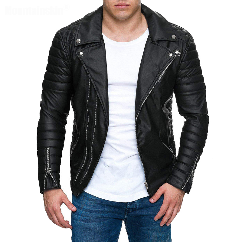 MORUANCLE Men's Leather Jacket Mens Motorcycle Slim Fit PU Leather Jacket Turn-Down Collar Zipper Coat Male, Brown
MORUANCLE Men's Leather Jacket Mens Motorcycle Slim Fit PU Leather Jacket Turn-Down Collar Zipper Coat Male, Brown