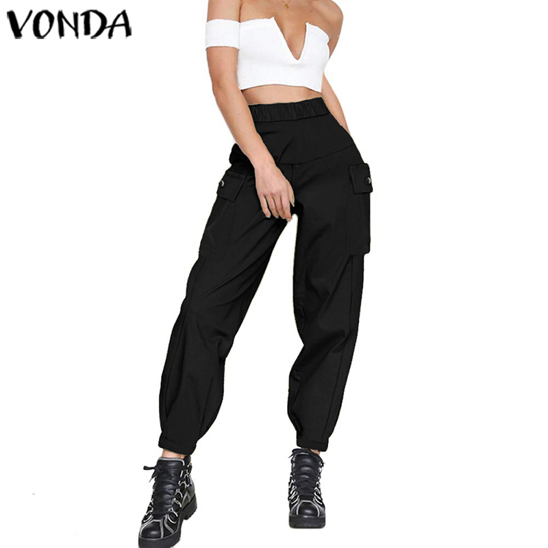 VONDA Women Pants Female Casual Loose High Waist Hot Big Pockets Pants 2020 Ladies Bottoms Vintage Baggy Trouser Plus Size, Black
VONDA Women Pants Female Casual Loose High Waist Hot Big Pockets Pants 2020 Ladies Bottoms Vintage Baggy Trouser Plus Size, Black