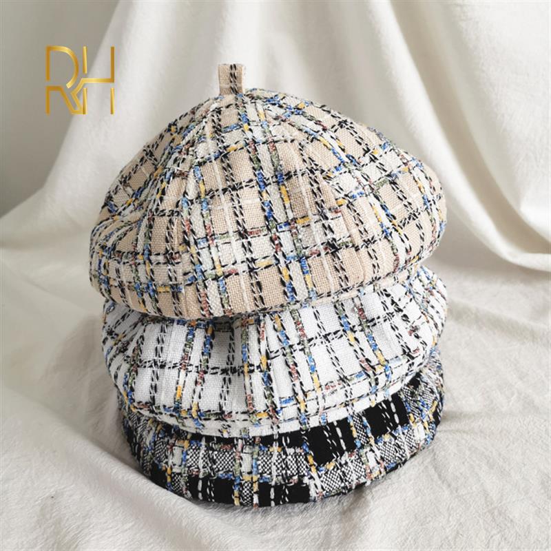 Hot Trend French Beret for Women 2020 New Luxe Soft Beret Adjustable Flat Plaid Hat Tartan Check Beanies Cap Boina RH, White
Hot Trend French Beret for Women 2020 New Luxe Soft Beret Adjustable Flat Plaid Hat Tartan Check Beanies Cap Boina RH, White