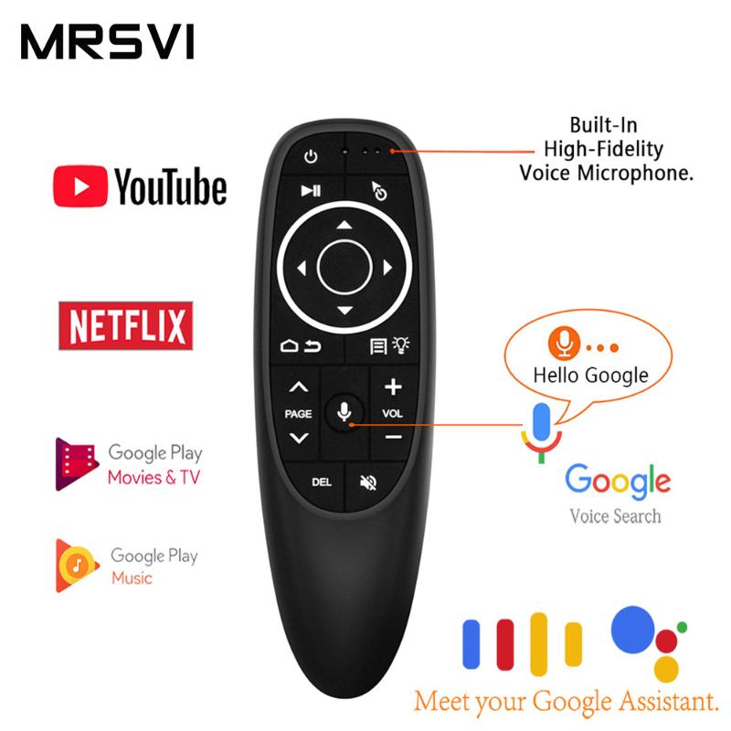 G10S Pro Voice Backlit Smart Remote Control Mic 2.4G Wireless Air Mouse Gyro IR Learning for Android tv box HK1 H96 Max X96 mini
G10S Pro Voice Backlit Smart Remote Control Mic 2.4G Wireless Air Mouse Gyro IR Learning for Android tv box HK1 H96 Max X96 mini