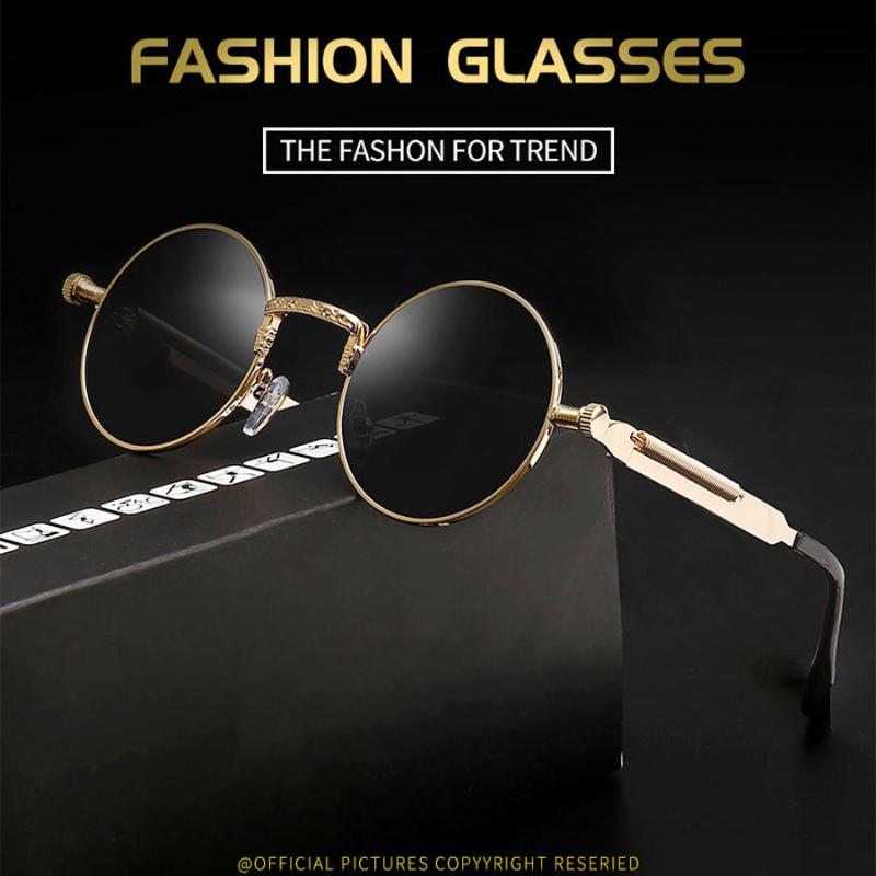 BANSTONE Round Metal HD Sunglasses Steampunk Men Women Fashion Glasses Brand Designer Retro Vintage Sunglasses UV400
BANSTONE Round Metal HD Sunglasses Steampunk Men Women Fashion Glasses Brand Designer Retro Vintage Sunglasses UV400