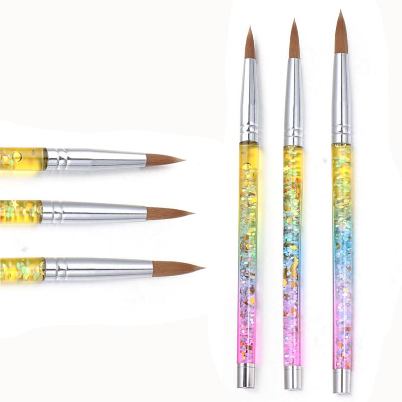 100% Nylon Hair Acrylic Nail Art Brush Fashion UV Gel Pen Manicure Powder Pedicure For Nail Extension with Liquid Glitter Handle
100% Nylon Hair Acrylic Nail Art Brush Fashion UV Gel Pen Manicure Powder Pedicure For Nail Extension with Liquid Glitter Handle