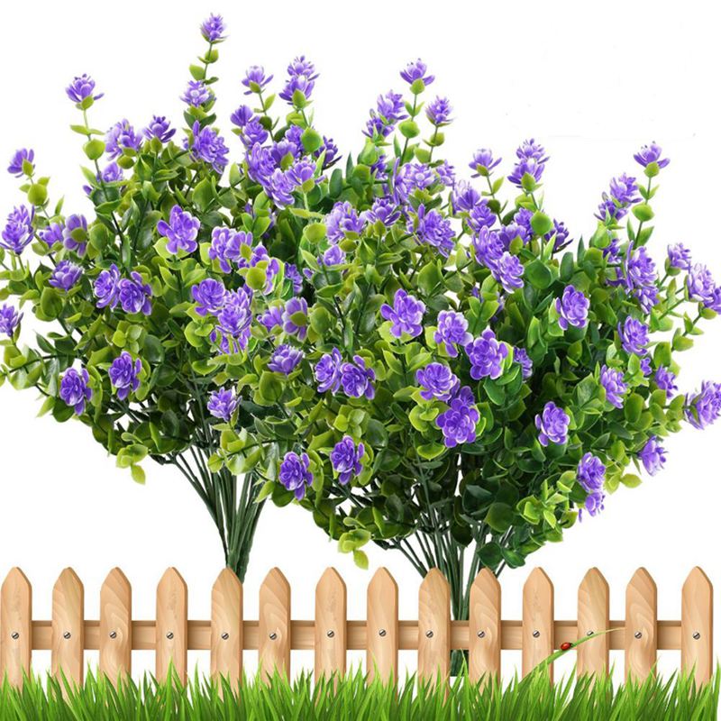 New 4pcs Fake Plants Artificial Greenery Shrubs Eucalyptus Branches with Purple Baby's Breath Flower Plastic Bushes House Office
New 4pcs Fake Plants Artificial Greenery Shrubs Eucalyptus Branches with Purple Baby's Breath Flower Plastic Bushes House Office