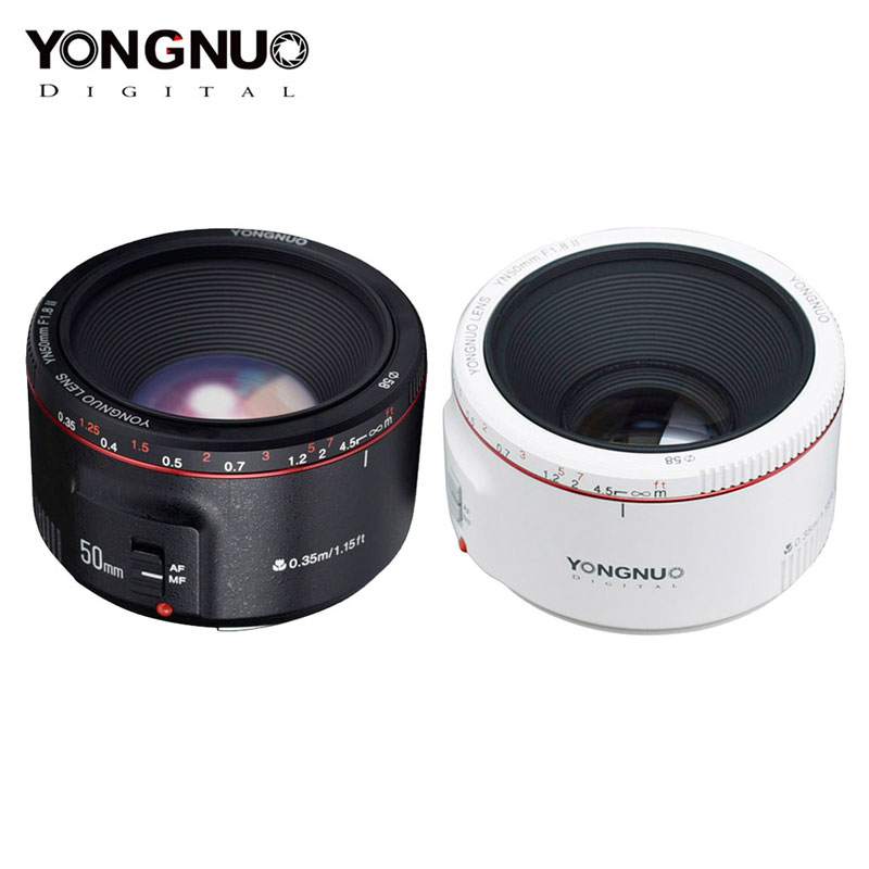 YONGNUO Lens YN50mm F1.8 II Lens Standard Prime Large Aperture Auto Focus Camera for Canon EOS 70D 5D2 5D3 600D DSLR Camera
YONGNUO Lens YN50mm F1.8 II Lens Standard Prime Large Aperture Auto Focus Camera for Canon EOS 70D 5D2 5D3 600D DSLR Camera