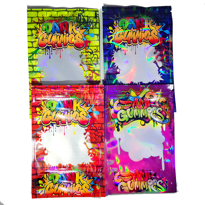 Dank Gummie Bag Customized E-cigarette Package Hologram Cartridge Packages 500MG Candy Mylar Bags for Dry Herb Flower Edible Mylars Packaging OEM WELCOME in Stock
Dank Gummie Bag Customized E-cigarette Package Hologram Cartridge Packages 500MG Candy Mylar Bags for Dry Herb Flower Edible Mylars Packaging OEM WELCOME in Stock