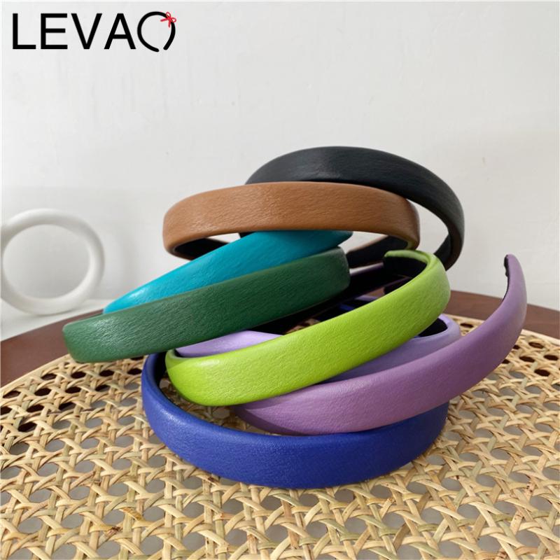LEVAO PU Leather Hairbands Candy Colors Headbands Bezel Women Fashion Soft PU Hair Accessories Headwear Hair Hoop 14 Color
LEVAO PU Leather Hairbands Candy Colors Headbands Bezel Women Fashion Soft PU Hair Accessories Headwear Hair Hoop 14 Color