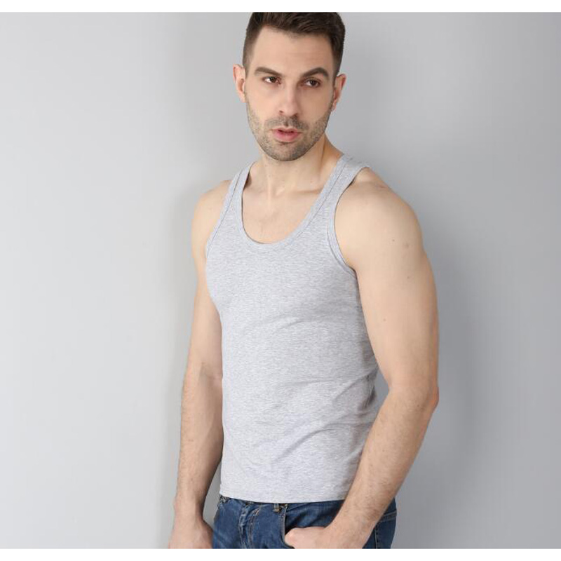 New Tank Tops Men Undershirt Bodybuilding Tank Top Men Singlet Fitness Sleeveless Vest Tops 95% cotton + 5% Spandex, Beige
New Tank Tops Men Undershirt Bodybuilding Tank Top Men Singlet Fitness Sleeveless Vest Tops 95% cotton + 5% Spandex, Beige