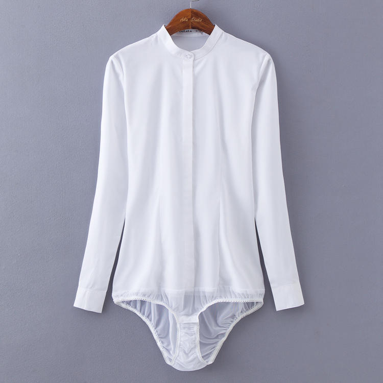 #2109 Spring Summer Black White Body Shirt Women Office Bodysuits Ladies Thin Slim Stand Collar Body Femme Bodysuit Long Sleeve, Short sleeve white
#2109 Spring Summer Black White Body Shirt Women Office Bodysuits Ladies Thin Slim Stand Collar Body Femme Bodysuit Long Sleeve, Short sleeve white