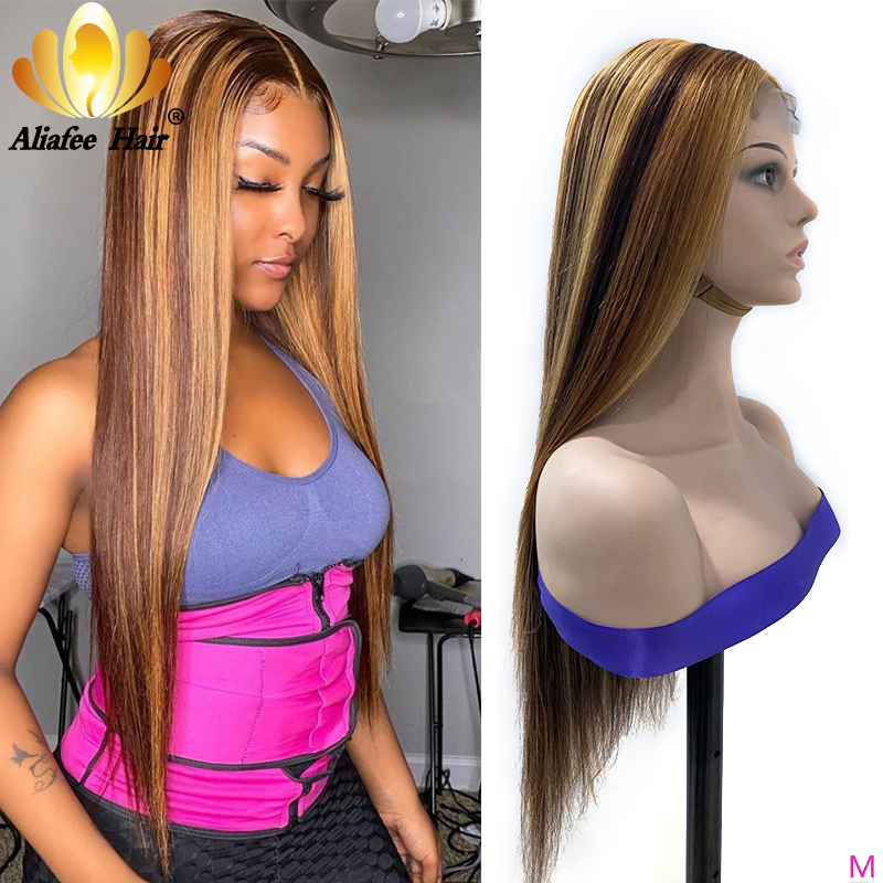 Brown/Blonde Highlights Color Straight Wig 4x4 Lace Closure Human Hair Wig 150% Density Remy Hair With Baby For Women, 4x27 highlights
Brown/Blonde Highlights Color Straight Wig 4x4 Lace Closure Human Hair Wig 150% Density Remy Hair With Baby For Women, 4x27 highlights