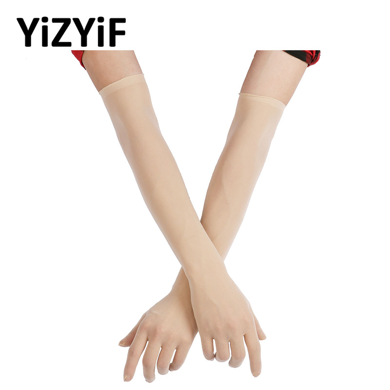 YiZYiF Sexy Long Gloves Mesh Sheer Gloves Stretchy Full Finger Long Mittens Bride Glove Seamless See Through Women
YiZYiF Sexy Long Gloves Mesh Sheer Gloves Stretchy Full Finger Long Mittens Bride Glove Seamless See Through Women