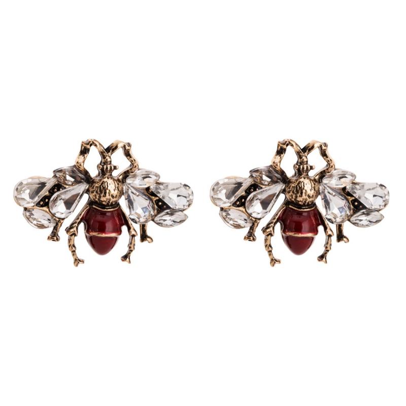 Qiaose Novelty Crystal Alloy Bees Insect Animal Stud Earrings for Women Girls Fashion Jewelry Bohemian Earrings Accessories
Qiaose Novelty Crystal Alloy Bees Insect Animal Stud Earrings for Women Girls Fashion Jewelry Bohemian Earrings Accessories