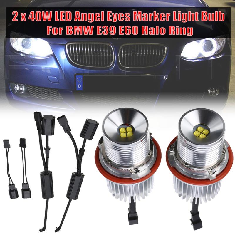 2pcs 12-30V 40W LED Angel Eyes Marker Light Bulb Error Free Fit For E39 E60 E63/E64 E61 E83 E53 1-series 5-series Halo Ring
2pcs 12-30V 40W LED Angel Eyes Marker Light Bulb Error Free Fit For E39 E60 E63/E64 E61 E83 E53 1-series 5-series Halo Ring