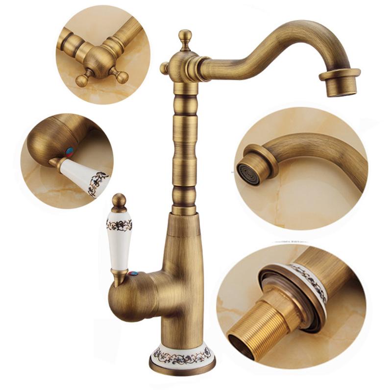 Copper Faucet European Antique Kitchen Vintage Faucet Antique Hot And Cold Water Mixer Style Bathroom Water-Tap
Copper Faucet European Antique Kitchen Vintage Faucet Antique Hot And Cold Water Mixer Style Bathroom Water-Tap