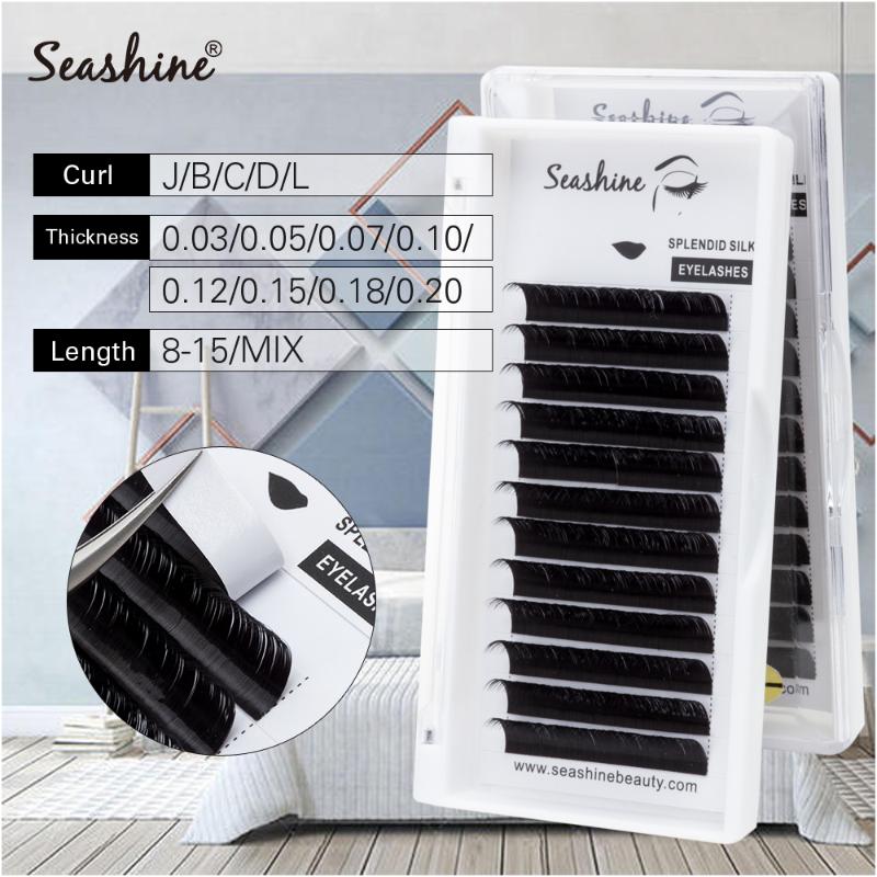 Seashine False Eyelash Extension Silk Cilios Soft Faux Mink Eye lash Extensions C/D Curl Individual Lashes
Seashine False Eyelash Extension Silk Cilios Soft Faux Mink Eye lash Extensions C/D Curl Individual Lashes