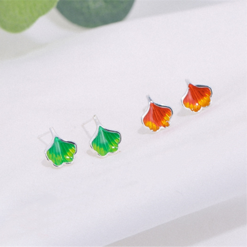 Literary Fresh Lovely Ginkgo Leaf Dangle Earrings Korean 925 Sterling Silver Personality Fashion Female Earring SEA077
Literary Fresh Lovely Ginkgo Leaf Dangle Earrings Korean 925 Sterling Silver Personality Fashion Female Earring SEA077