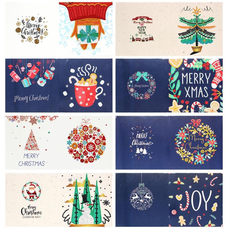 5D DIY Special Shaped Diamond Painting Card Birthday Festival Card Santa Claus Postcards 4/8/12pcs Christmas Xmas Craft Gift
5D DIY Special Shaped Diamond Painting Card Birthday Festival Card Santa Claus Postcards 4/8/12pcs Christmas Xmas Craft Gift