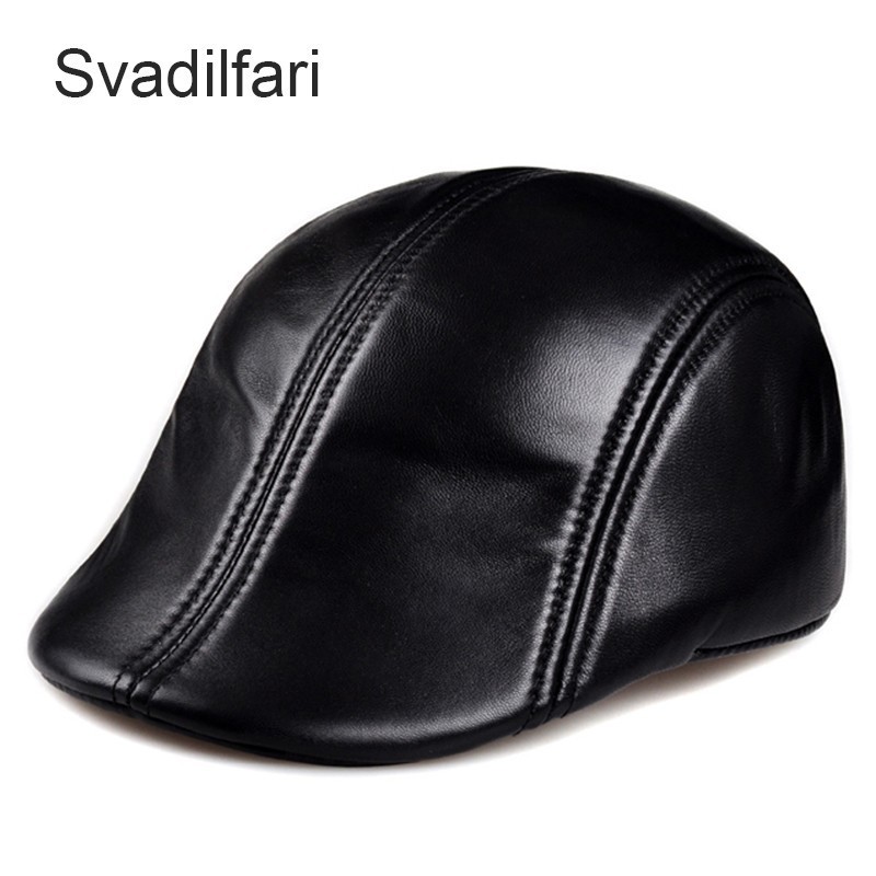 Berets Svadilfari Genuine Leather For Men Casual Black Duckbill Ivy Caps Male Spring Luxury Italian Brand Directors Flat Hats
Berets Svadilfari Genuine Leather For Men Casual Black Duckbill Ivy Caps Male Spring Luxury Italian Brand Directors Flat Hats