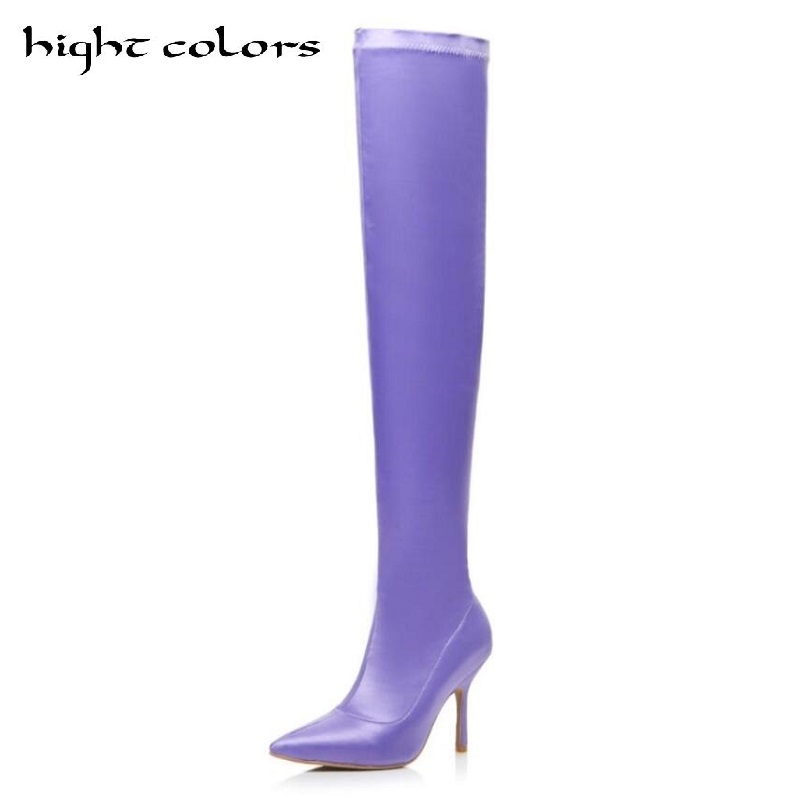 Spring New 2020 Autumn Women Boots Stretch Fabric Thigh High Boots Fashion Over the Knee High Heels Shoes Woman BC-213, Beige
Spring New 2020 Autumn Women Boots Stretch Fabric Thigh High Boots Fashion Over the Knee High Heels Shoes Woman BC-213, Beige