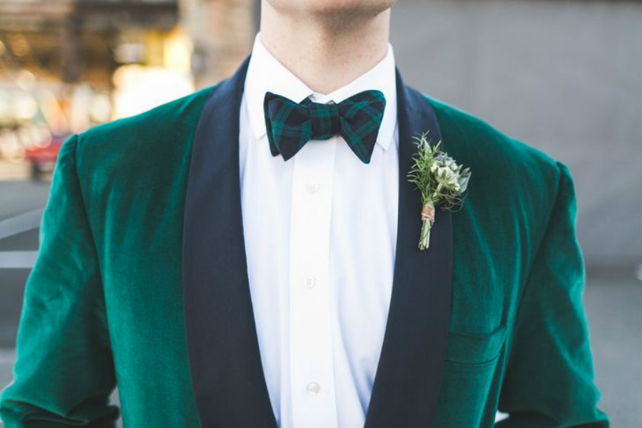 Green Velvet Groom Wedding Suits Groom Slim Fit Black Shawl Lapel Formal Work Prom Office Blazer Jacket Only One Jacket