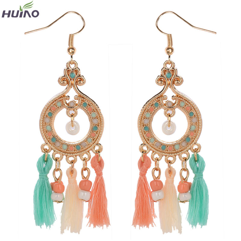 Korean Design 5Colors Cloth and Beads Tassels Oil Painting Round Alloy Drop Earrings 2020
Korean Design 5Colors Cloth and Beads Tassels Oil Painting Round Alloy Drop Earrings 2020