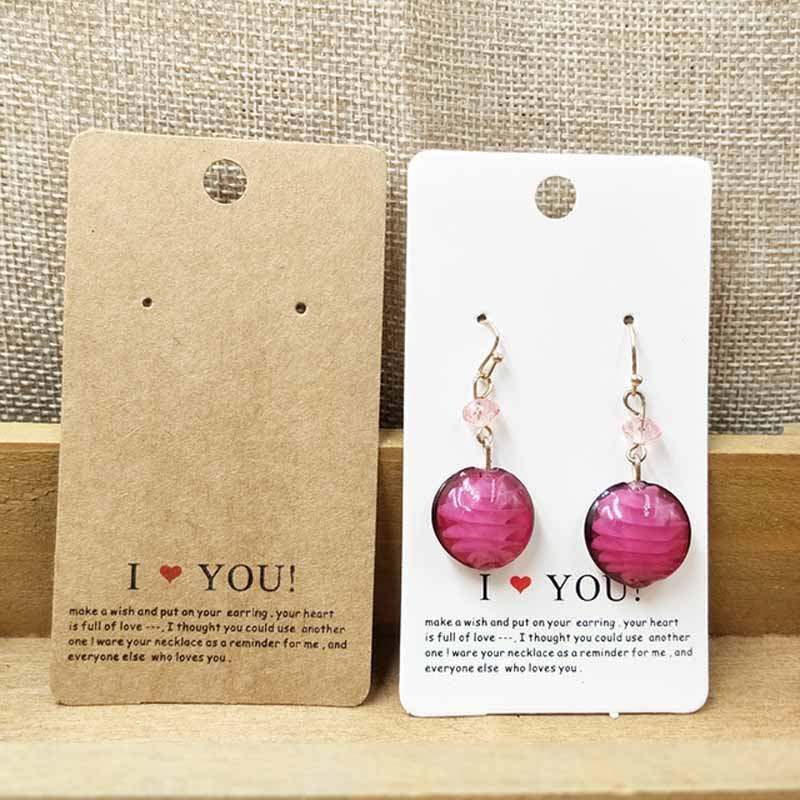 9*5cm new kraft stock handmade with love retangular Jewelry Earring packing Cards White I Love U Earring Cardsstud Cards
9*5cm new kraft stock handmade with love retangular Jewelry Earring packing Cards White I Love U Earring Cardsstud Cards