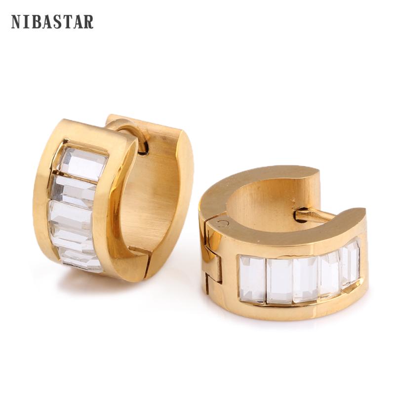 Three Color Hoop Earrings Fashion Stainless Steel Zircon Earrings For Women Drop Ship Jewelry
Three Color Hoop Earrings Fashion Stainless Steel Zircon Earrings For Women Drop Ship Jewelry