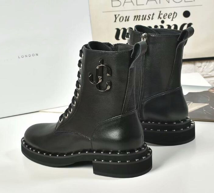 Brand Name JC Womens Knight Ankle Autumn Winter Square Heel Martin Cow Leather Lace Up Black Boots SZ35-40205k, With brand logo
Brand Name JC Womens Knight Ankle Autumn Winter Square Heel Martin Cow Leather Lace Up Black Boots SZ35-40205k, With brand logo