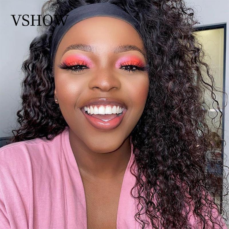 Water Wave Human Hair Wigs 180% Density Headband Wig Remy Brazilian Wig Glueless VSHOW Full Machine Made For Black Women, Natural color
Water Wave Human Hair Wigs 180% Density Headband Wig Remy Brazilian Wig Glueless VSHOW Full Machine Made For Black Women, Natural color