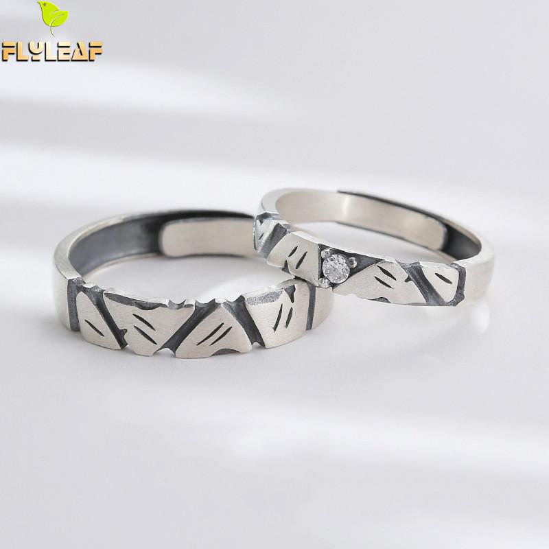925 Sterling Silver Retro Zircon Lovers Open Ring For Women Handmade Couple Fine Vintage Jewelry Flyleaf
925 Sterling Silver Retro Zircon Lovers Open Ring For Women Handmade Couple Fine Vintage Jewelry Flyleaf