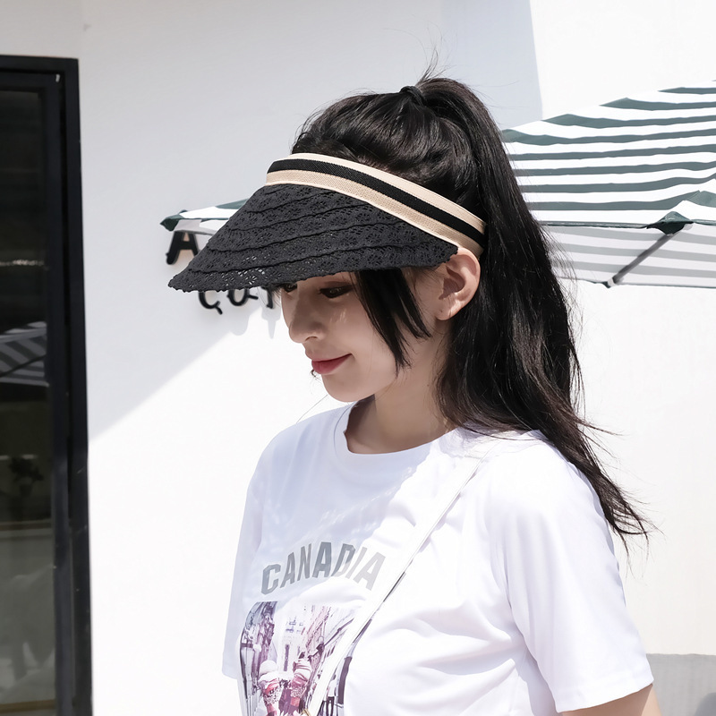 Cotton Linen Empty Top Hat Female Summer Vacation Sun Sunscreen Hats Elegant Lace Cap Korean Version of The Wild Sun Caps, White
Cotton Linen Empty Top Hat Female Summer Vacation Sun Sunscreen Hats Elegant Lace Cap Korean Version of The Wild Sun Caps, White