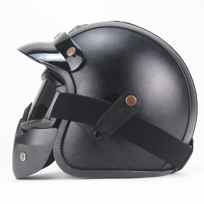 Free shipping PU Leather Helmets 3/4 Motorcycle Chopper Bike helmet open face vintage motorcycle helmet, Army green
Free shipping PU Leather Helmets 3/4 Motorcycle Chopper Bike helmet open face vintage motorcycle helmet, Army green