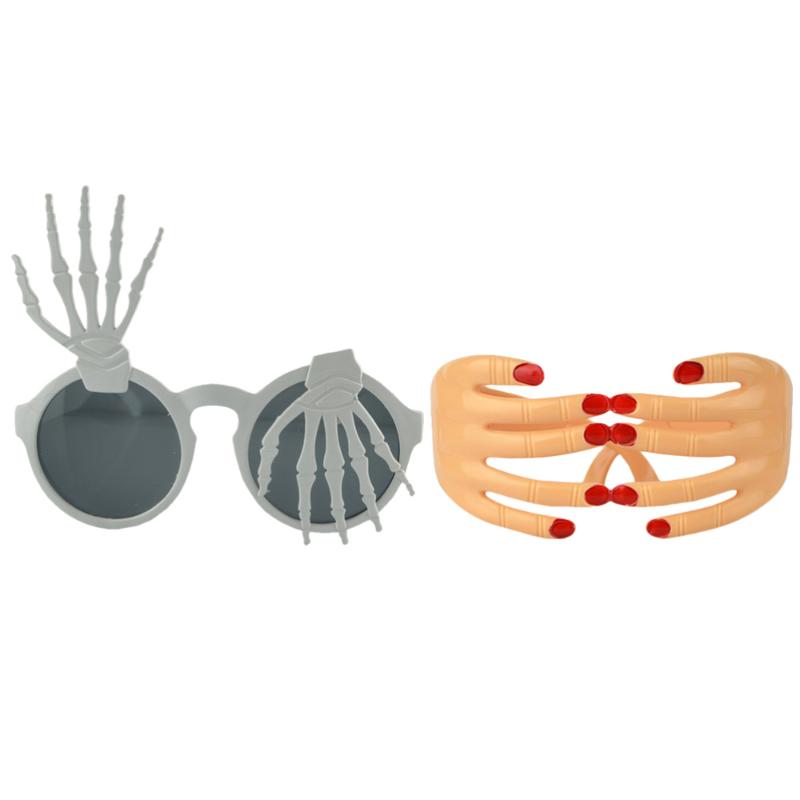 2Pcs 1Bag Performance Supplies Exquisite Hand Glasses for Halloween