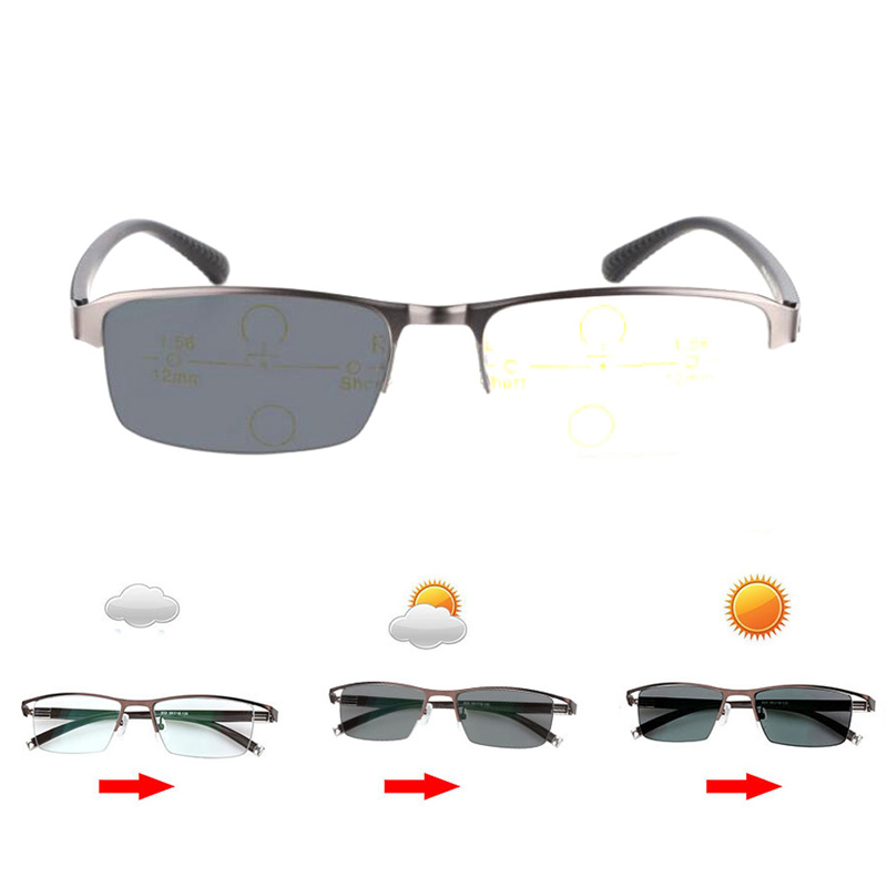 Photochromic + Progressive Multifocal Multifocus Reading Glasses Transition Sunglasses Men Eyewear Hyperopia Presbyopia Reader
Photochromic + Progressive Multifocal Multifocus Reading Glasses Transition Sunglasses Men Eyewear Hyperopia Presbyopia Reader