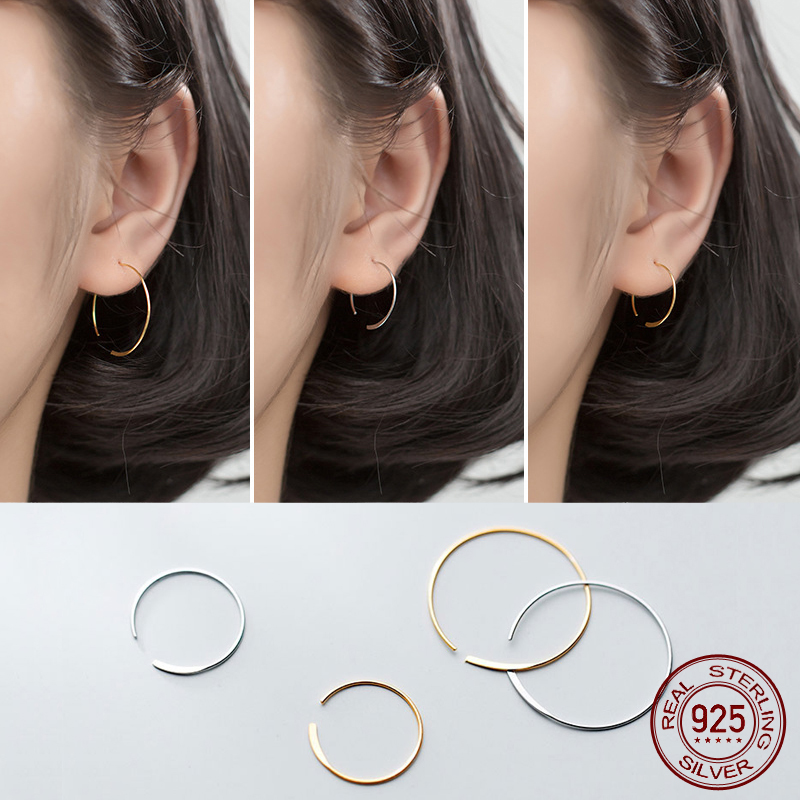 La Monada Hoop Earrings For Women Silver 925 Fine Women Earrings Jewelry Geometry Hoop 925 Sterling Silver Line
La Monada Hoop Earrings For Women Silver 925 Fine Women Earrings Jewelry Geometry Hoop 925 Sterling Silver Line