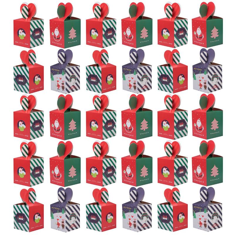 30PCS Lovely Christmas Cake Box Lovely Cartoon Cookie Box Adorable Creative Storage Container Holder for Candy
30PCS Lovely Christmas Cake Box Lovely Cartoon Cookie Box Adorable Creative Storage Container Holder for Candy