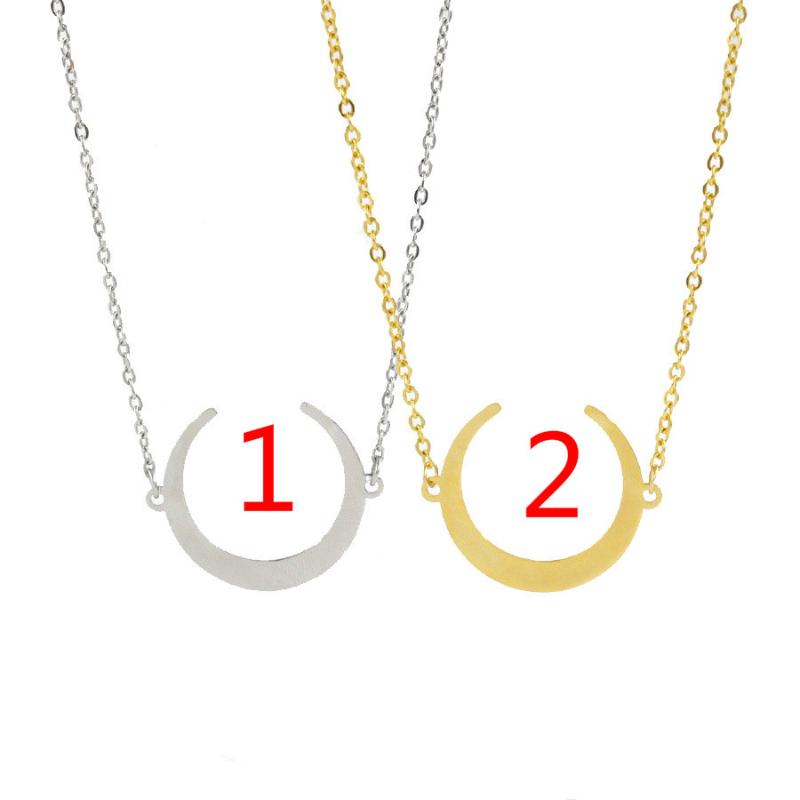 L26 Mirror Korea Stainless Steel Moon Horn Horn Pendant Necklace Personality Half Moon Necklace 45cm
L26 Mirror Korea Stainless Steel Moon Horn Horn Pendant Necklace Personality Half Moon Necklace 45cm