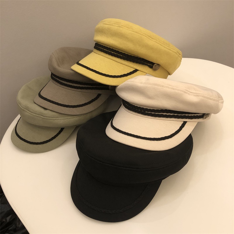 Fashion New Cap England Retro Octagonal Cap Black All Suit Berets Button Rope Hats For Men Women, White
Fashion New Cap England Retro Octagonal Cap Black All Suit Berets Button Rope Hats For Men Women, White