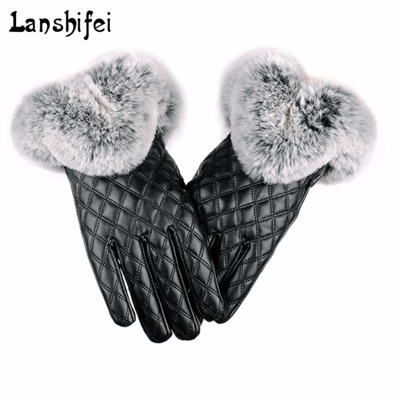 Women thickening Winter Gloves Fashion Warm Thicken Elegant PU Leather High quality Faux Fur Wrist Warm Women's Leather Gloves
Women thickening Winter Gloves Fashion Warm Thicken Elegant PU Leather High quality Faux Fur Wrist Warm Women's Leather Gloves