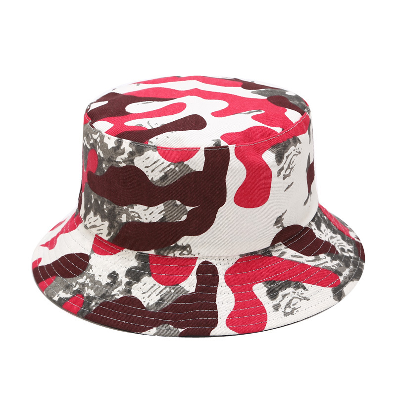Summer Camouflage Print Double Wearing Bucket Hats Outdoor Cotton Sun Hats for Men Women Simple Foldable Leisure Wholesale
Summer Camouflage Print Double Wearing Bucket Hats Outdoor Cotton Sun Hats for Men Women Simple Foldable Leisure Wholesale